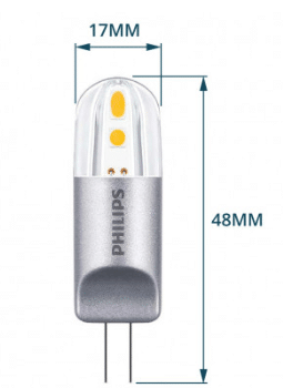 Philips CorePro LED Capsule LV 12V 2.1W- 20W 827 G4 76753200 Dimbaar