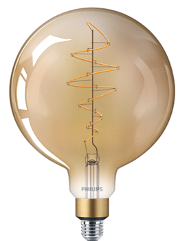 Philips LED classic giant 6.5- 40W E27 A160 Gold DIM 2000K 80349300