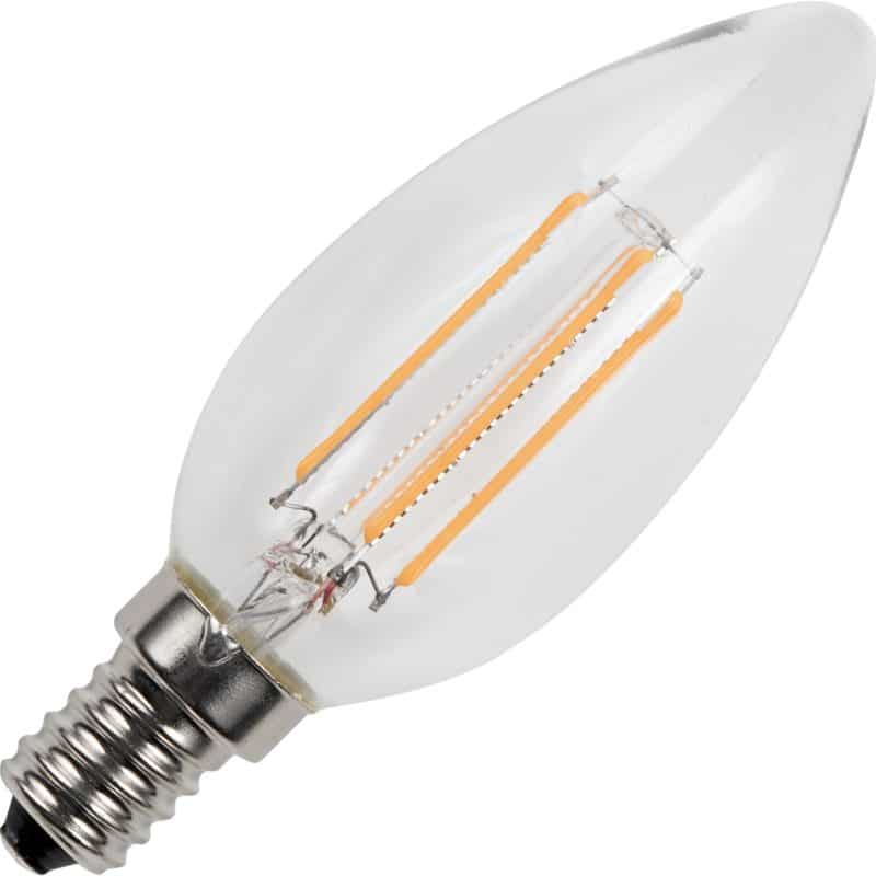 Spl Led L149124922-1 E14 Fila Candle C35X100Mm 320L 4W 822 Clear Dim