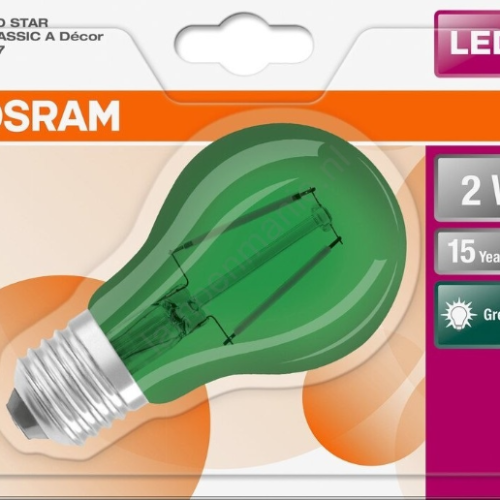 Osram Bls1 Led Star Standaardlamp 2-15W E27 Decor Groen Helder 45L
