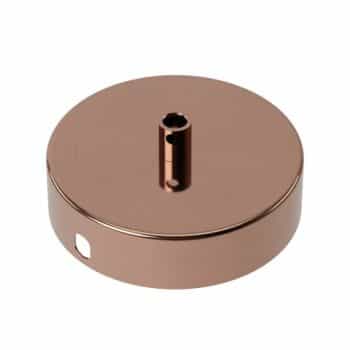 Calex Plafondplaat 940022 Metaal 100Mm 1Gat Glanzend Koper