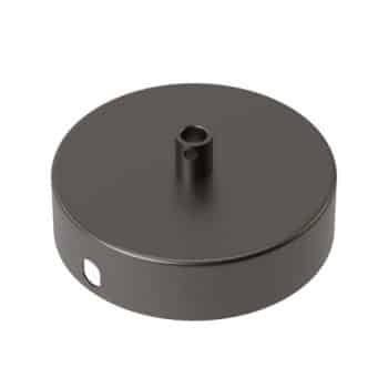 Calex Plafondplaat 940024 Metaal 100Mm 1Gat Glanzend Parel Zwart