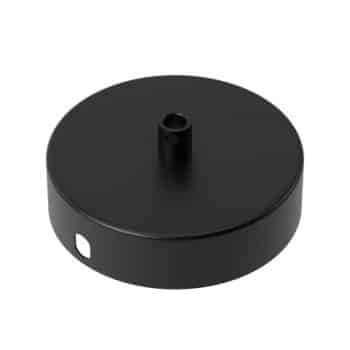 Calex Plafondplaat 940010 Metaal 100Mm 1Gat Mat Zwart