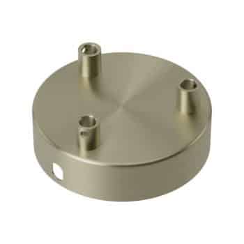 Calex Plafondplaat 940042 Metaal 100Mm 3Gat Mat Brons