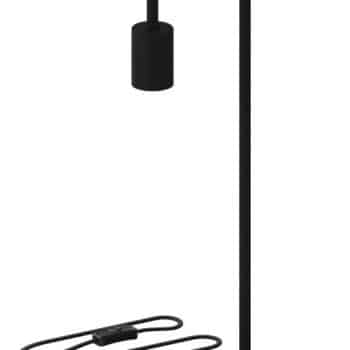 Calex Tafellamp 941100 U-Line Zwart E27 Max 1*60W H53Cm Dia 15Cm 150Cm