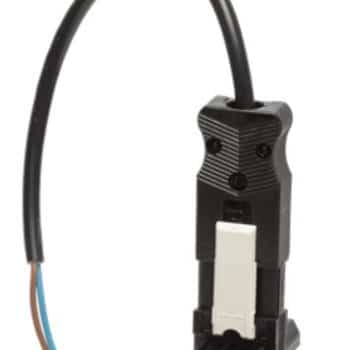 Adels T-Stuk Stekker Met Kabel Splitter Zwart > 2X0.75 30Cm Geassemble