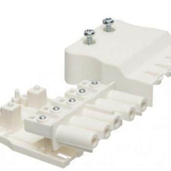 Adels Stekker vlak, 5-polig, 2,5 mm2, Female wit AC 166