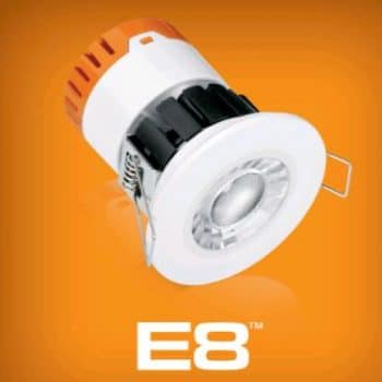 Enlite LED Inbouwspot E8 Brandwerend en Dimbaar 8w 565Lm 3000K IP65 Gatmaat 70/85mm Hoogte 90mm