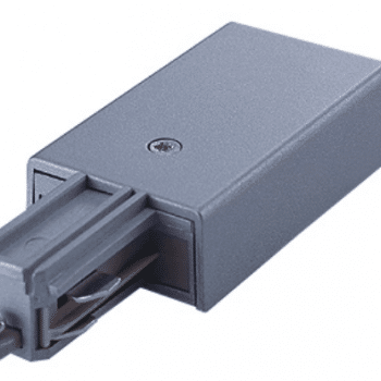 Ivela Spanningrail Aansluitstuk 1-fase aarde rechts Zwart