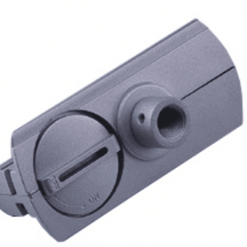 Ivela Spanningrail 1-fase Adaptor inwendig  M10 Zwart