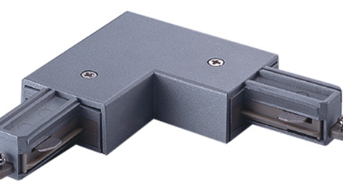 Ivela Spanningrail 1-fase Bocht  90Gr aarde intern Zwart