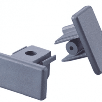 Ivela Spanningrail 1-fase Eindstuk  Zwart