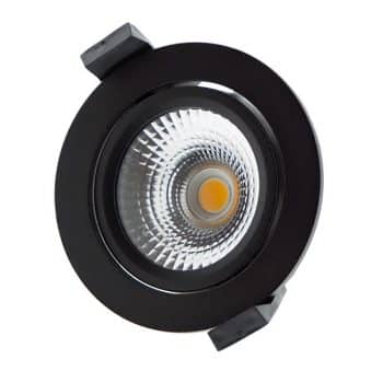 Yela- Thin Inbouw LED IP54 5W 827 60Gr Wentel Zwart Incl dimbare Driver