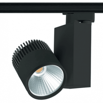 Tro- 3-Fase Railspot Zwart 30W COB 4000K 24Grd 3810Lm 169-057