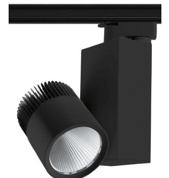 Tro- 3-Fase Railspot Zwart 40W COB 4000K 38Grd 5080Lm CRI> 90 169-077