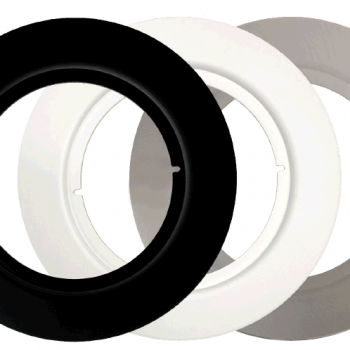 Yela- Thin Correctiering Voor Inbouwspot Thin/ Star Zwart 122mm Reduceerplaat