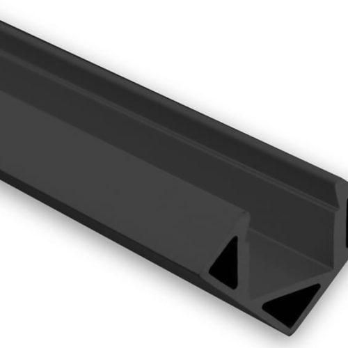 Tro- 8104054 Po23 Led Profile 200Cm Black Ral9005 Led Strips Max11Mm