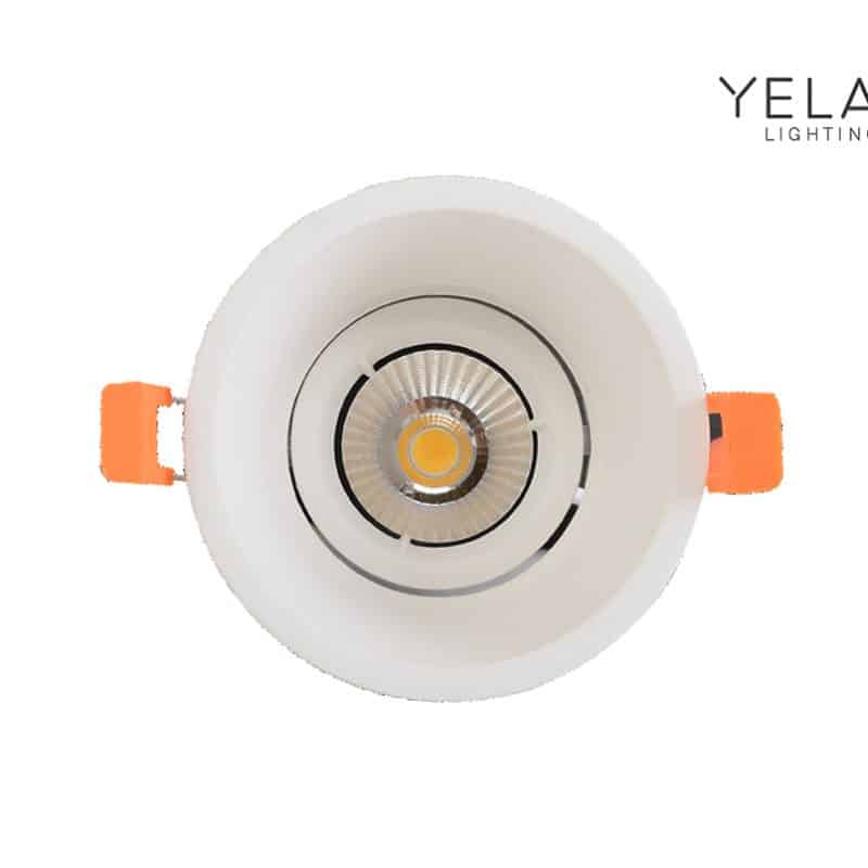 Yela- Louvre Inb. Spot Led  Wit 7W Dim 700L 3000K 60Gr 100X70 Ip44