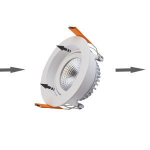 Yela- Thin Inb. Spot Led Slide Rond Wit 7W Dtw 700L 60Gr 95X45 Ip44 - Afbeelding 3