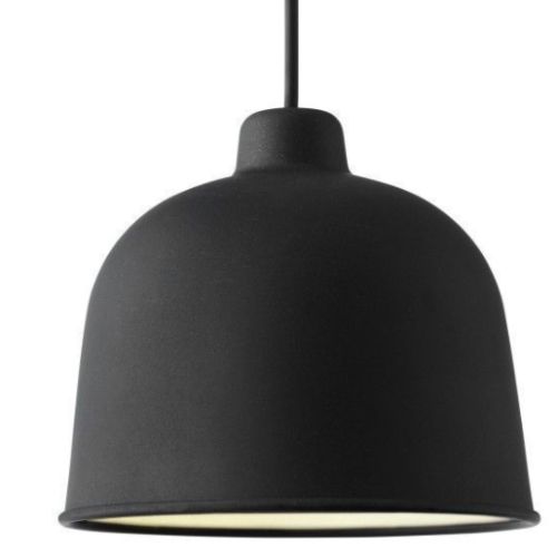 Muuto Grain Pendant Lamp Black G9led 3100K