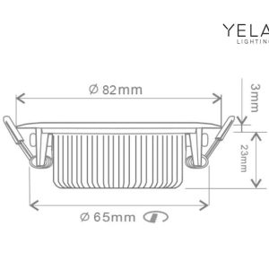 Yela- Atlantis Inb. Spot Led Wit 5W Dim 700L DTW 38Gr 85(65)X23 Ip65 - Afbeelding 4