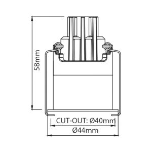 Karizma Inb. Dea Amata XS WH/GO 2.1W 150L 927 18Gr 44(40)x58mm IP43 - Afbeelding 3