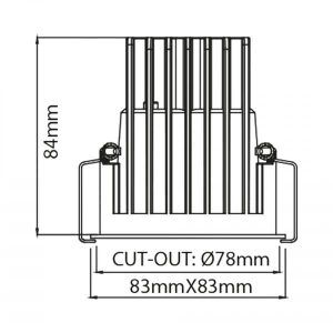 Karizma Inb. Dea Amor M BL/GO 12.5W 1140L 927 40Gr 83x83(78)x84mm IP43 - Afbeelding 3