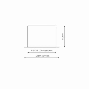 Karizma Inb. Dea Amon BL/GO 2x2.1W 2x150L 927 36Gr 82(75)x46(40)x61mm - Afbeelding 3