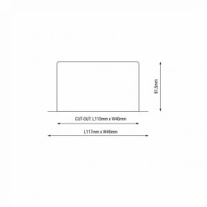 Karizma Inb. Dea Astarte WH/GO 3x2.1W 3x150L 927 36Gr 117(110)x46(40)x - Afbeelding 3