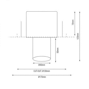 Karizma Trimless Dea Durga XS WH/GO 6.2W 490L 927 34Gr 170(130)x73mm I - Afbeelding 4