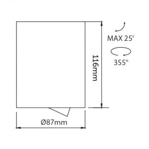 Karizma Opb. Dea Flora S WH/GO 10.5W 760L 927 40Gr  87x108mm IP20 - Afbeelding 3