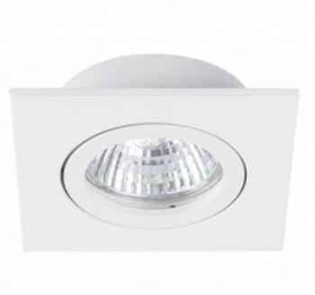 Tro- Inbouwspot Vierkant Wit  GU10 50mm verborgen klemveer 82x82(70).