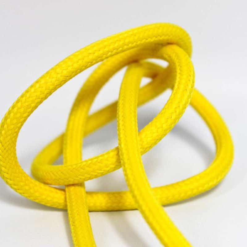 Vmvs TT-101 Omvlochten Stof 2X0.75Mm Empire Yellow L=3meter