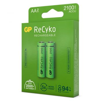 G.P Batterij Oplaadbaar Recyko+ R06 AA 2050Mah Penlite Bls2