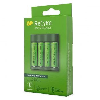 G.P Oplader USB B421 4XAA 2100MAH ReCyko