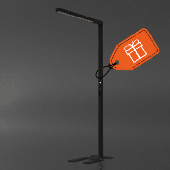 Tro- 138-001 Led Staande lamp zwart FloorLamp 81W 3500K USB&230V Sock