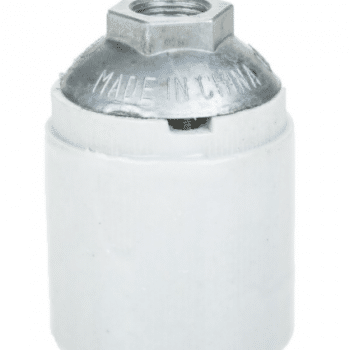 Lamphouder Fitting E40 Porselein met 3/8 Gat Schroefdraad