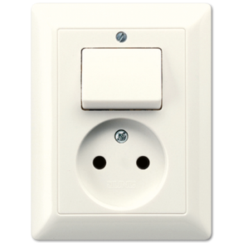 Jung As500 Inbouw Basiselement Combi Wcd Wissel As5546Eu Crème Op 1 Steen