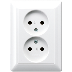 Jung AS500 Inbouw Basiselement WCD 2-Voudig AS5010UWW Echt Wit Op 1 Steen