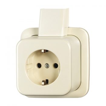 ABB Busch-Jaeger Opbouw Wcd 1-Voudig Zonder Ra Crème Schroef 2300Apj 2141-0-0191