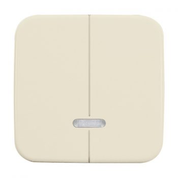 ABB Busch-Jaeger Afdekking Dimmerknop Serie Tip Toets Met Glim Lamp 6545-212 Crème 6599-0-2888