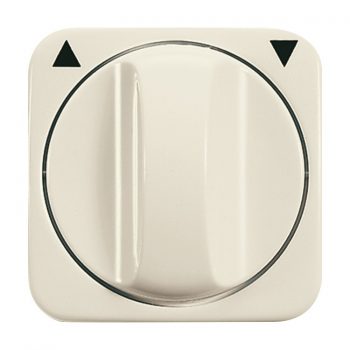 ABB Busch-Jaeger Afdekking Jaloezie Schakelaar Si 2542 Dr-212 Cpl + Knop Si Crème 1753-0-0599