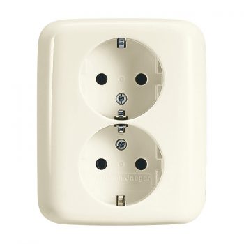 ABB Busch-Jaeger Inbouw Basiselement Wcd 2-Voudig Met Ra 20-02Eujr-212 Crème 2014-0-1148