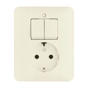 ABB Busch-Jaeger Inbouw Combinatie Wcd Serie Met Ra 4310 5Euj Si Crème 1611-0-0011