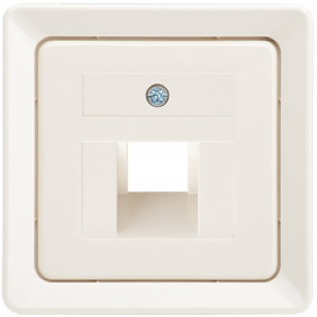 Elso Afdekking Inzetplaat Modulair Utp 1x8P8C Rj45 206400 Crème