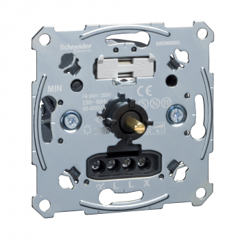 Elso Inbouw Dimmer 40-600W Elg 174121 Draai en Druk Gloeilamp en Halogeenlamp 12V Conventioneel