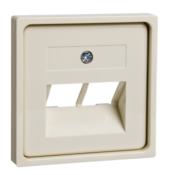 Elso Inbouw Joy Modulair Inzetplaat 2xrj45 Crème Niet Afgeschermd 366410