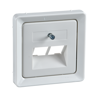 Elso Afdekking Inzetplaat Modulair Utp 2x8P8C Rj45 206414 Echtwit