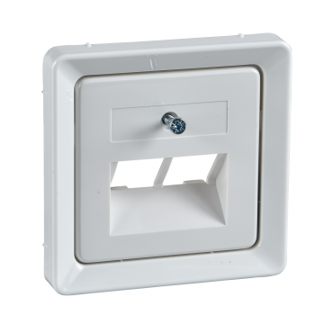 Elso Afdekking Inzetplaat Modulair Utp 2x8P8C Rj45 206414 Echtwit