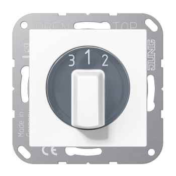 Jung Inbouw Basiselement Ventilator Schakelaar 1-Polig A1504.10Nww Ech